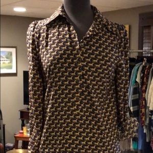 Julie Brown tunic, horse pattern